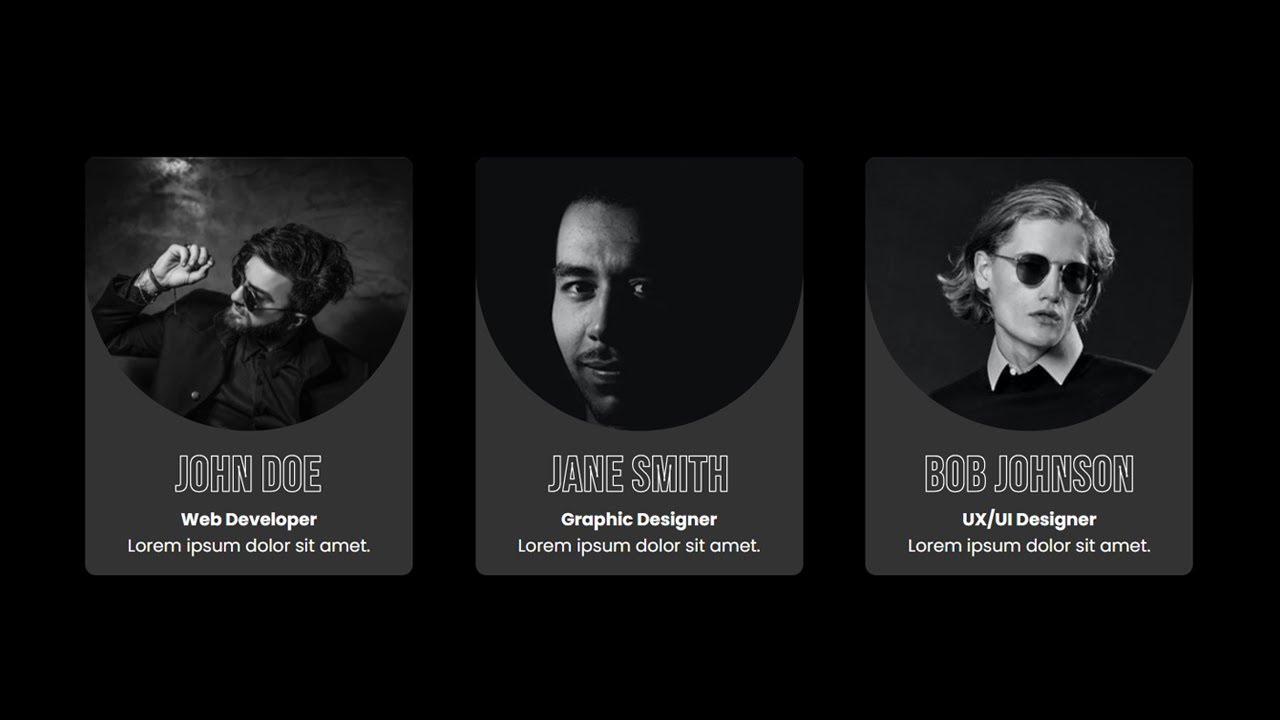 How to Create Responsive Profile cards using HTML CSS