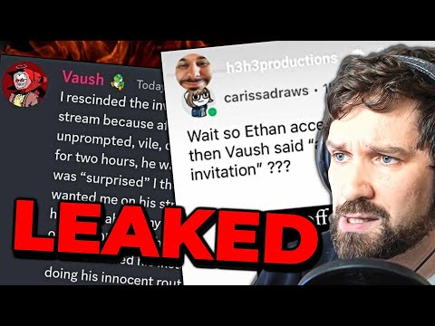 "HE'S A SNAKE!" Ethan And Vaush DMs Leak