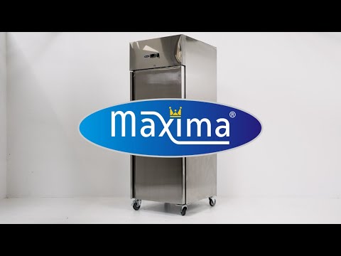 Maxima R&eacute;frig&eacute;rateur &agrave; poisson - 600 L - 7 bacs (60 x 40 cm) - sur roulettes - inox