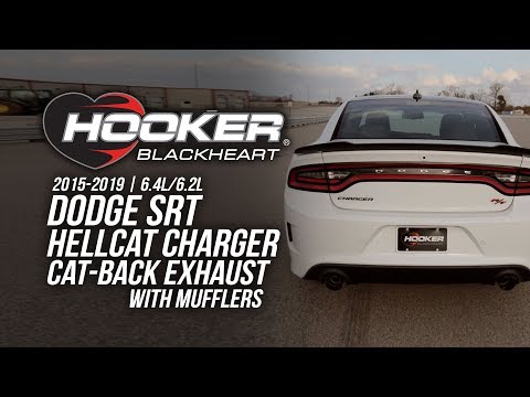 2015 - 2019 Dodge Charger SRT Scat Pack 6.4/6.2L - Hooker BlackHeart Cat-back Exhaust