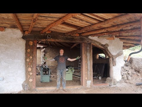 Off Grid Earthbag Workshop Part 41 Entrance Door Frame