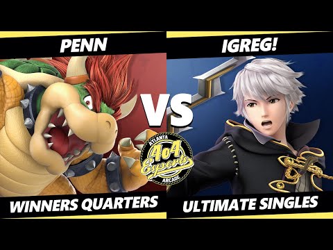 4o4 Smash Night 34 Winners Quarters - Penn (Bowser) Vs. iGreg! (Robin) SSBU Ultimate Tournament