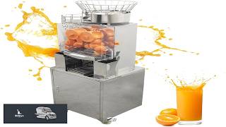 TECHTONGDA Commercial Orange Juicer Machine Orange Squeezer for 20 per Minute 110V