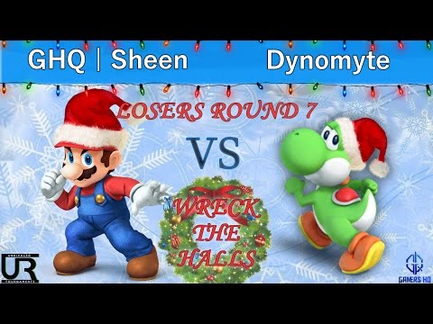 Wreck The Halls  LOSERS ROUND 7 - GHQ | Sheen (Mario) vs Dynomyte (Yoshi)