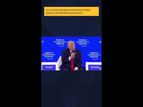 Live in Davos: President Trump Delivers Historic Speech to the World Economic Forum! 📱