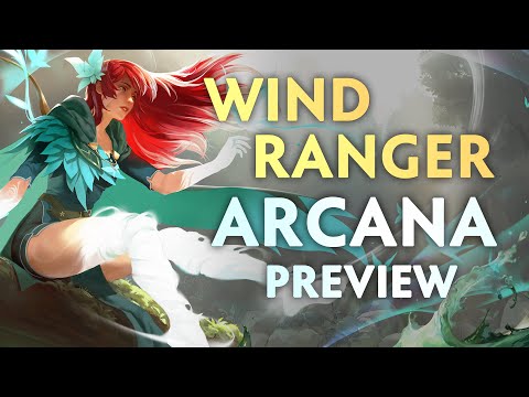 Windranger ARCANA preview — TI10 Battle Pass