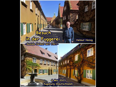 Besuch in der Fuggerei in Augsburg (Deutschland), 4.Mai 2023