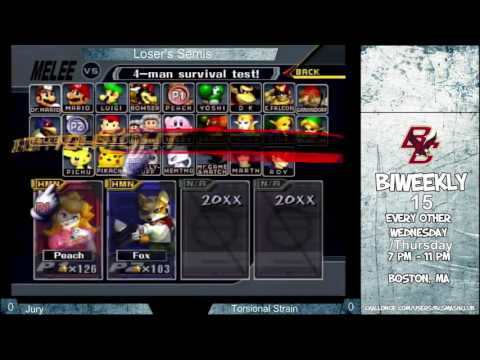 BC Biweekly 15: Loser's Quarters - Torsional Strain (Fox/Sheik) vs. Jury (Peach)
