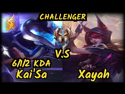 CLG Stixxay (KAI'SA) vs XAYAH - 6/1/2 KDA BOTTOM ADC CHALLENGER GAMEPLAY - NA