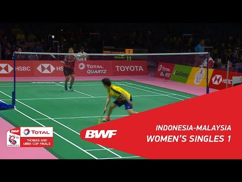 Uber Cup | WS2 | Gregoria Mariska TUNJUNG (INA) vs GOH Jin Wei (MAS) | BWF 2018