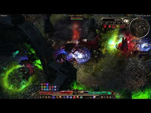 Grim Dawn—Bleeding Trickster with 2 Bloodsong's  vs Crucible 150—170(banner,6m 13s)
