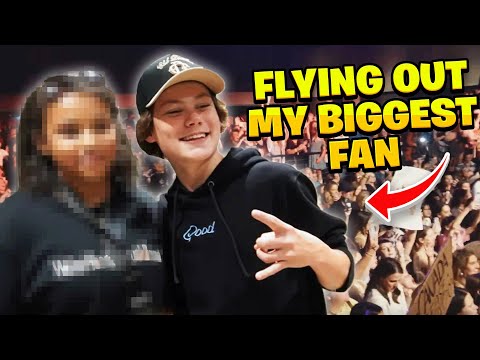 I FLEW OUT MY BIGGEST FAN AND SURPRISED HER