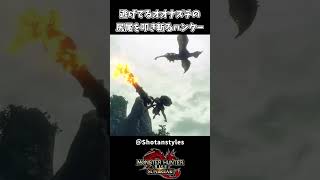 10秒で面白い 逃げるオオナズチの尻尾を斬るハンター【モンハンサンブレイク】