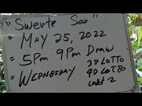 Hearing Today May 25 National 3d Lotto @Swerte Sar
