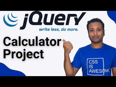 jQuery Bangla Tutorial 9 : A calculator using HTML, CSS, jQuery