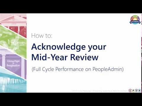 How to: Acknowledge your Mid-Year Review (Employee)
