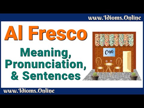 Al Fresco Meaning | Advanced English Vocabulary |