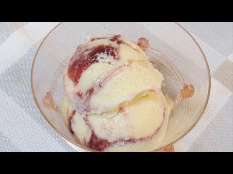 How to Make Raspberry Champagne Swirl Ice Cream