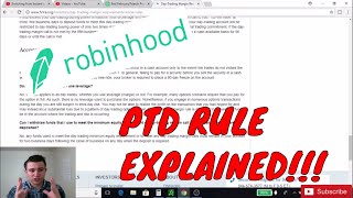 How To Get Around PDT Rule Day Trading With Robinhood Cash Account #stocktrading