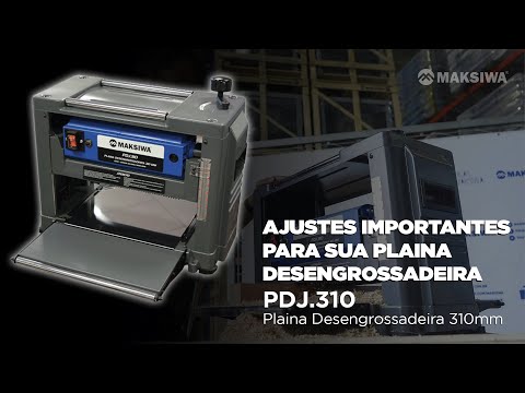 Plaina Desengrossadeira PDJ.310 Black Edition 310mm 2000W 220V MAKSIWA-1111601 - Vídeo