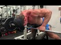 Incline barbell rows