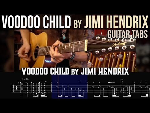Voodoo Child on Acoustic 12-String Guitar - Jimi Hendrix Cover • WITH GUITAR TABS