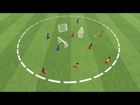 Passspiel - 3 gegen 3 gegen 3 auf 3 Minitore