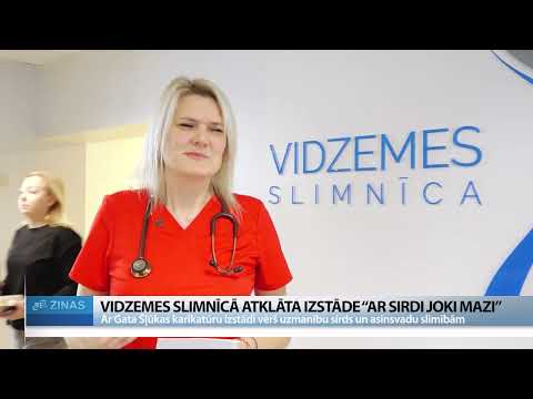 Vidzemes slimnīcā atklāta Gata Šļūkas karikatūru izstāde “Ar sirdi joki mazi”