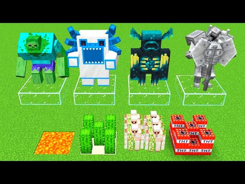 boss mobs vs traps / minecraft