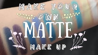 How To Make Matte Eyeshadows, Blushes, Contour | DIY Cosmetics