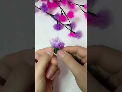 Diy polythene flowers #youtubeshorts #diy #trending #craft