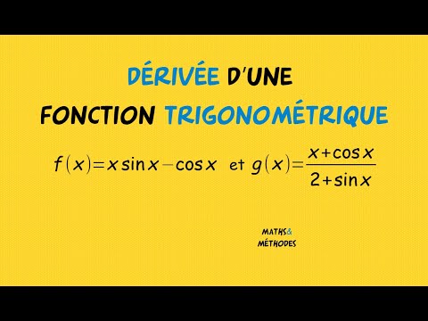 Dérivée d'une fonction trigonométrique