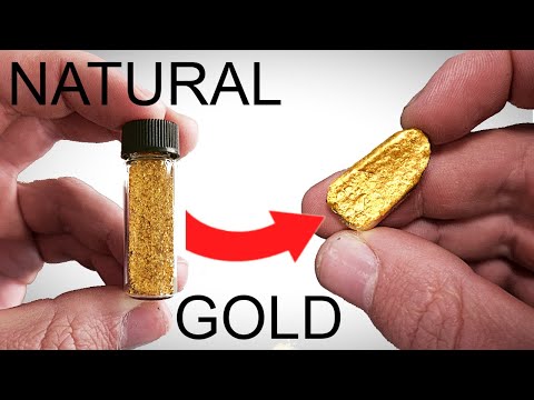 Turning natural Nuggets into a PURE GOLD INGOT! 💰