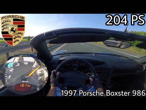 Thumbnail for 1997 Porsche Boxster 986 Tiptronic 2.5 l (204 PS) POV Testdrive AUTOBAHN Beschleunigung & Speed by Porsche Boxster (986)