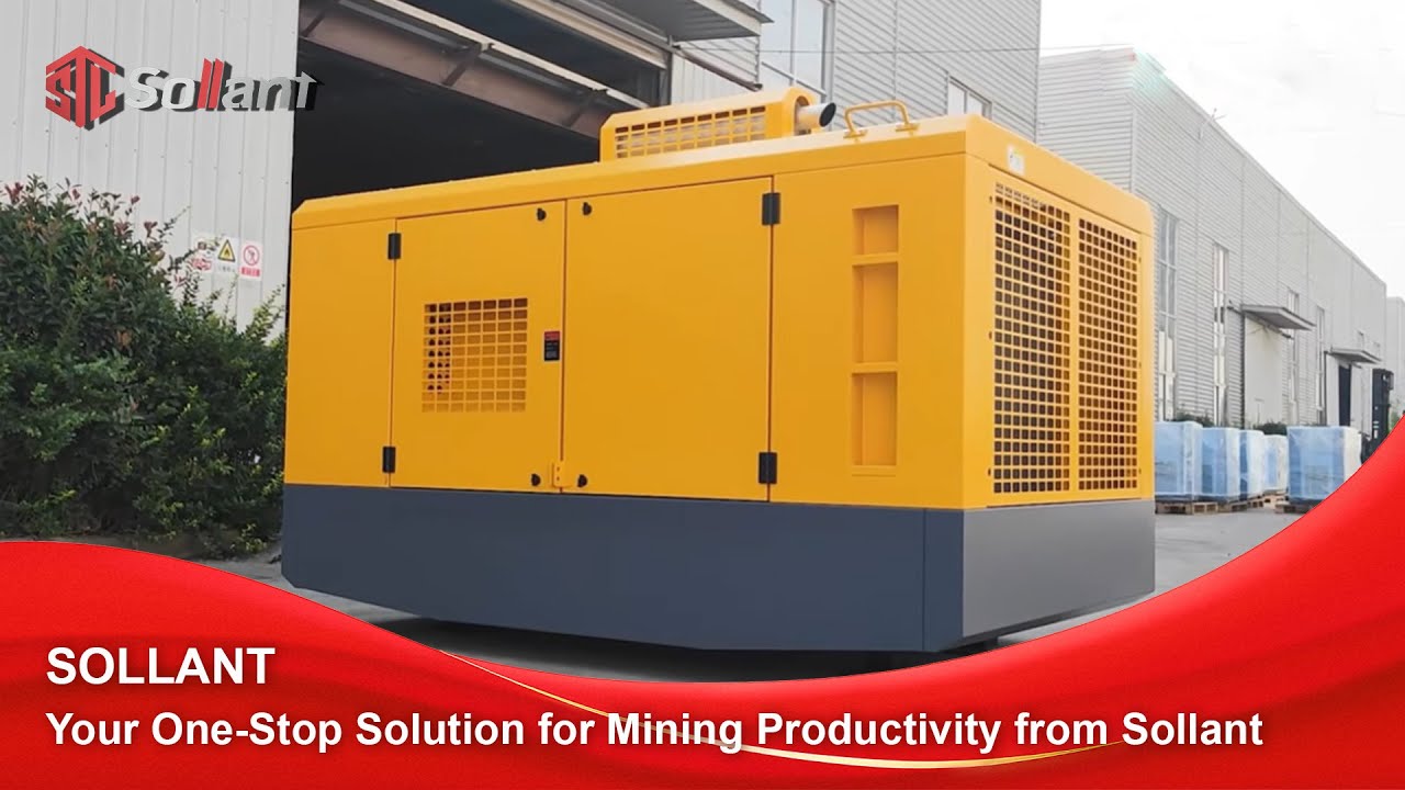Discover the Power of Sollant Stationary Diesel Air Compressors!