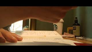 スタバでお勉強(asmrっぽい.)