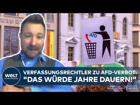 AFD-VERBOT DEUTSCHLAND: Verfassungsrechtler "Das würde Jahre dauern!"