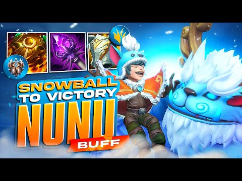 WILD RIFT NUNU  SNOWBALL TO VICTORY  - Full Guide + BEST Build & Runes Setup