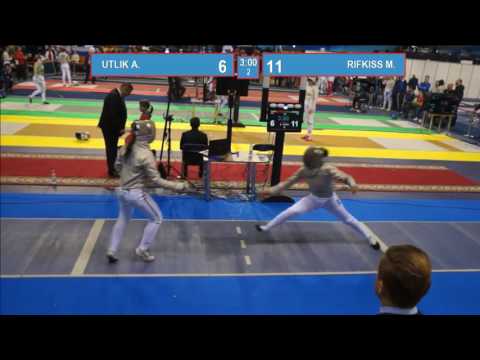 T32.  RIFKISS Margaux (FRA) - UTLIK Alisa (BLR). Sabre women.
