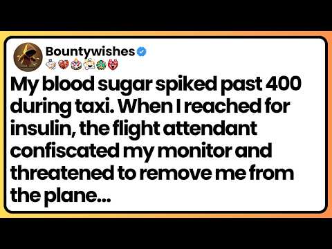 My blood sugar monitor warned “dangerously high.” The flight attendant took it during takeoff.
