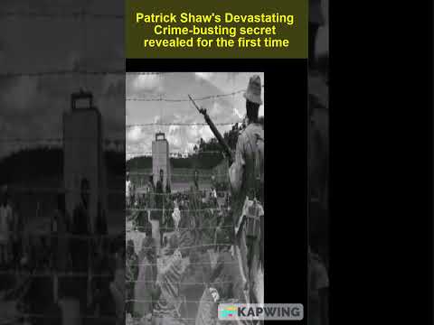 Kenya's Patrick Shaw's "Terrible" Crime-busting secret revealed for the first time