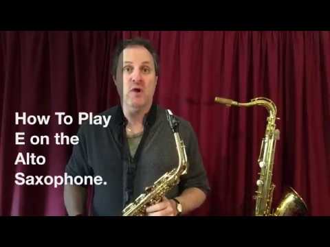 Notes On Alto Saxophone - E | How To Play E On The Alto Saxophone