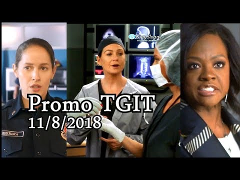 TGIT Promo Grey's Anatomy 15x07 Promo with Station 19 and HTGAWM  ABC Thursday 11/8/2018