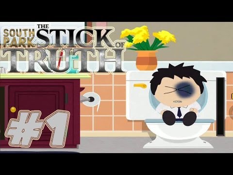 South Park The Stick of Truth - Walkthrough Part 1 - Cage aka Douchebag [ HD ]