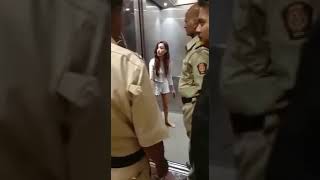 Model Megha Sharma strips in elevator at Lokhandwa