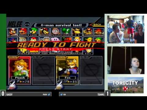 Toxicity 2016 Melee - SasSy (Peach) vs TDawg (Fox) - Pool 7