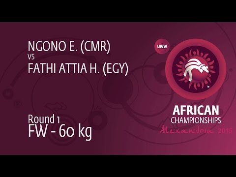 Round 1 FW - 60 kg: H. FATHI ATTIA (EGY) df. E. NGONO (CMR) by FALL, 8-2