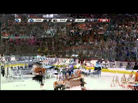 Tyler Bozak Scores 2nd - Leafs @ Flyers - 02/09/2012