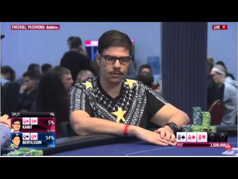 Kanit vs Bertilsson - EPT Dublin 2016,  Final Table High roller. Huge Hand