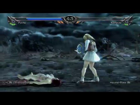 Soulcalibur 5 - CorrectDefense (Pyrrha) vs maxymal-Power (Nightmare) - LIVE !